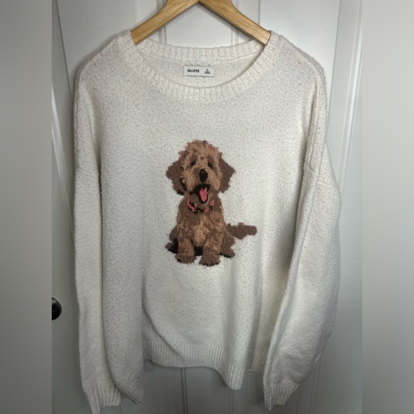 Hollister Sweaters - Hollister Comfy Cloud Oversized Dog Graphic Sweater